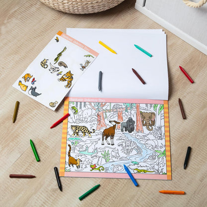 Melissa & Doug Find & Sæt Klistermærkebog Dyr 30152