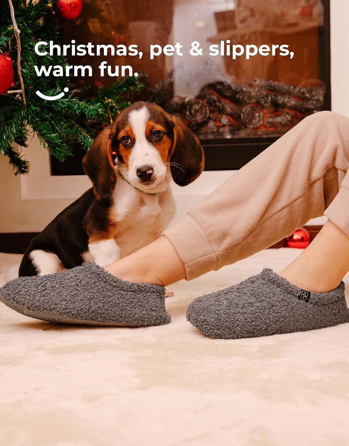 HomeTop Fuzzy Loafer Hjemmesko til Kvinder S19-w71-gy-m