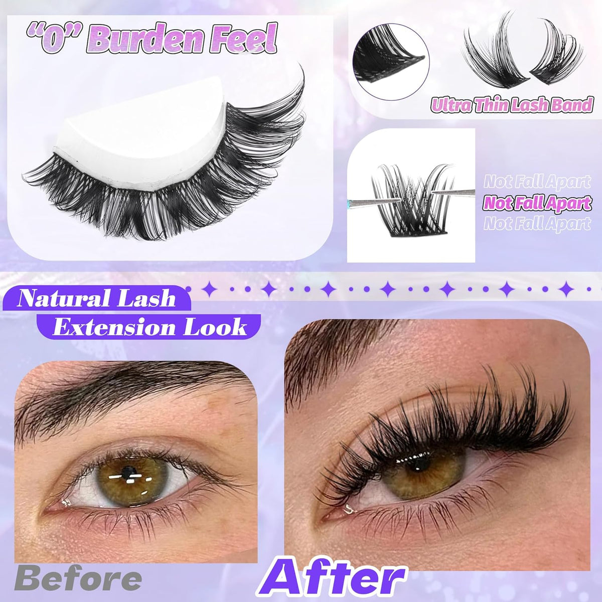 ALICE Wispy Eyelash Clusters 10-18mm 168 Stk