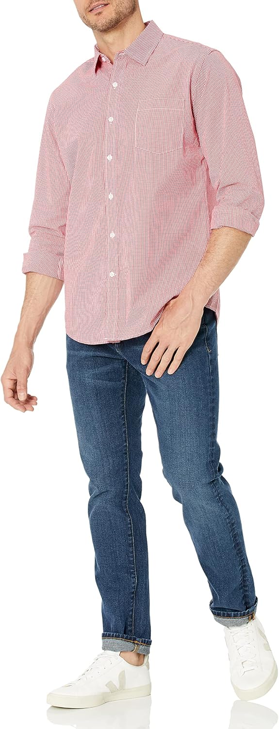 Amazon Essentials Herre Skjorte Poplin Langærmet MAE30015SP18