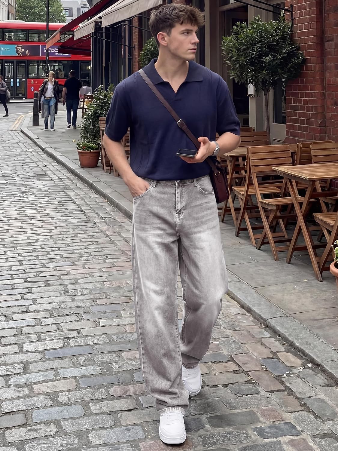 JMIERR Herre Jeans Baggy Wide Leg Y2K