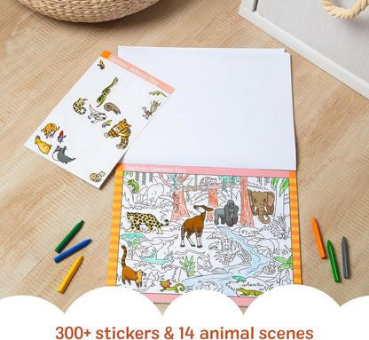 Melissa & Doug Find & Sæt Klistermærkebog Dyr 30152