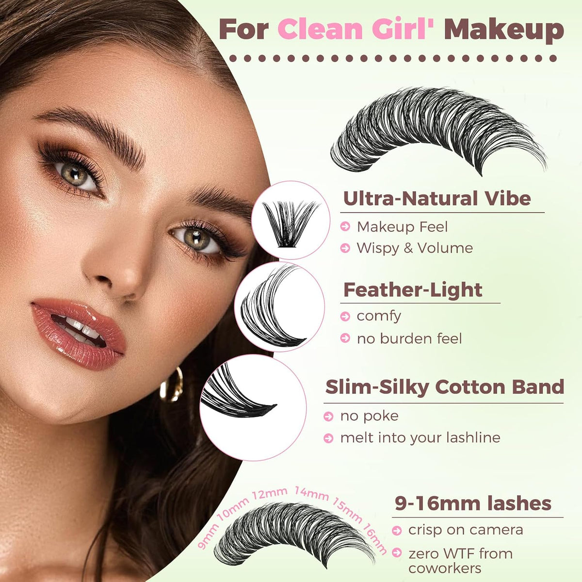 RITALASH Lash Clusters Kit Kunstige Øjenvipper til Kvinder