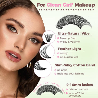 RITALASH Lash Clusters Kit Kunstige Øjenvipper til Kvinder
