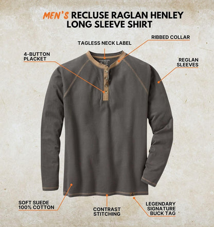 Legendary Whitetails Herre Henley Langærmet 6288
