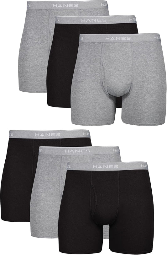 Hanes Herre Underbukser Boxer Briefs Bomuld 734Q12