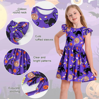 WonderBabe Piger Kjole A-Line Midi Casual