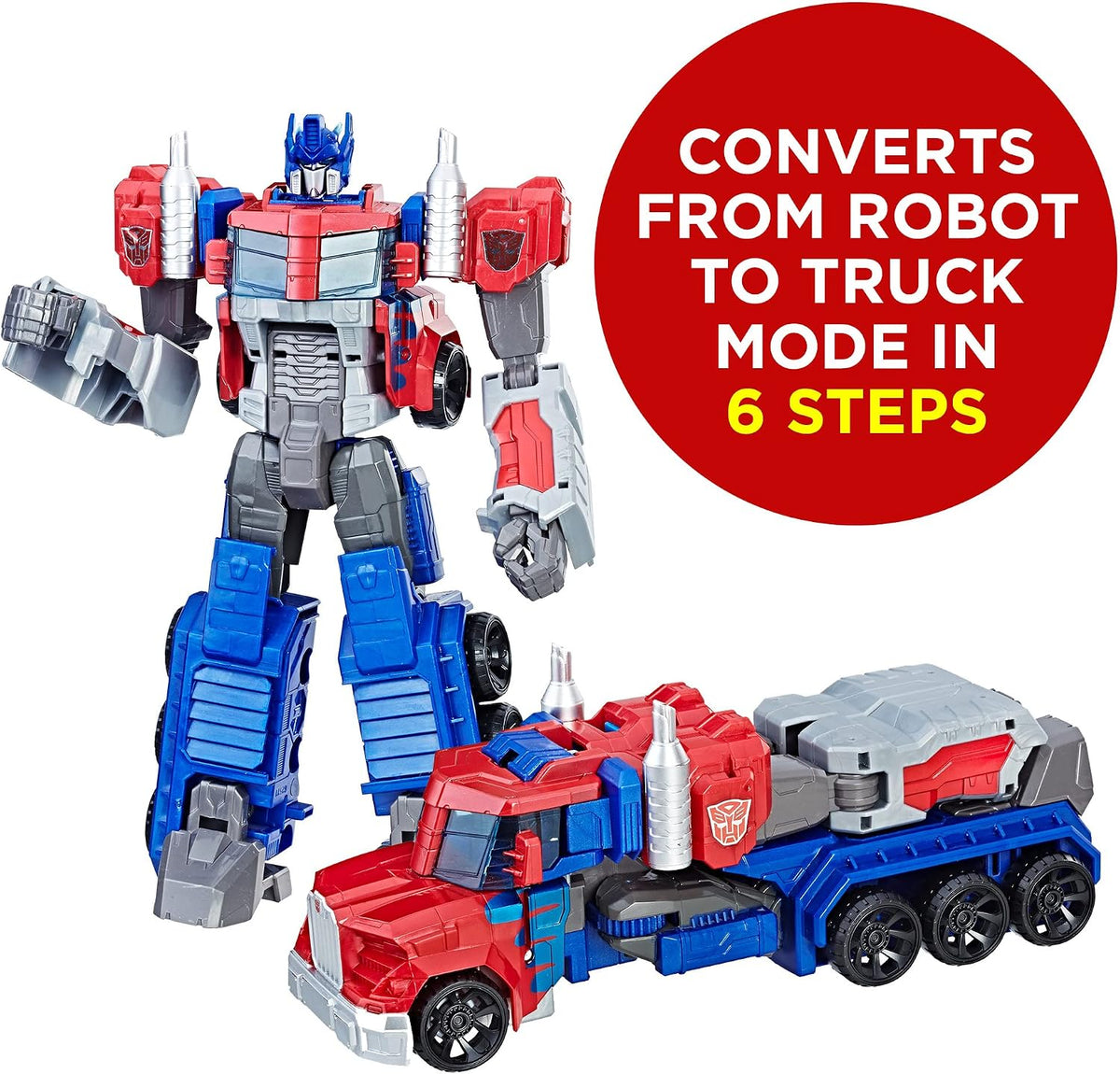 Transformers Cyber Commander Series Optimus Prime Actionfigur 27,9 cm