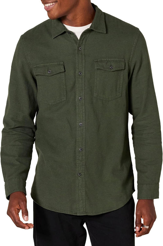 Amazon Essentials Herre Flannelskjorte Slim-Fit MAE25002FL18