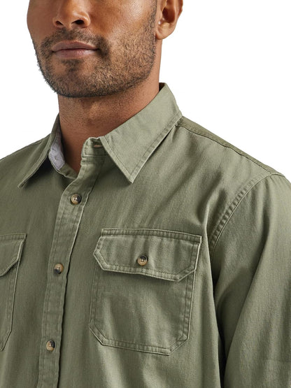 Wrangler Authentics Herre Skjorte Classic Vævet Langærmet ZHCLBG1