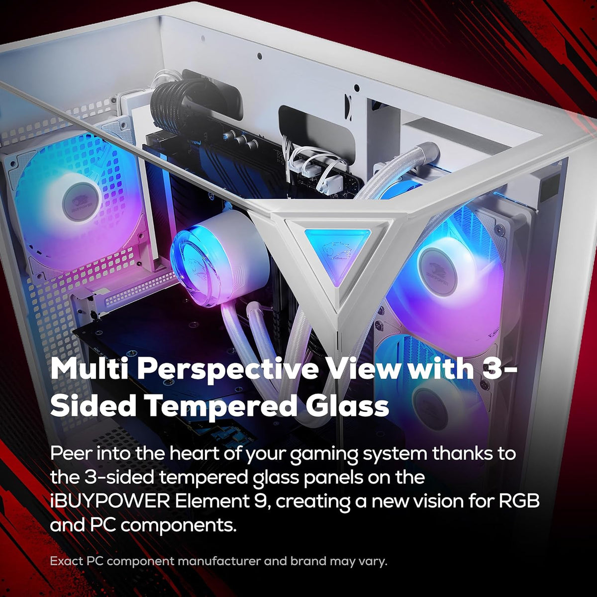 iBUYPOWER Element Gaming PC Ryzen 9 7900X RTX 5070 EWA9N5702