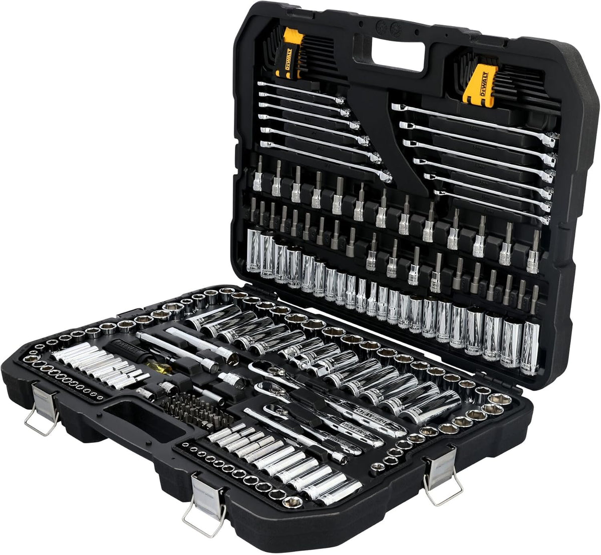 DEWALT Mekanikersæt Skraldenøgler Og Toppe 1/4" 3/8" 1/2" DWMT81535