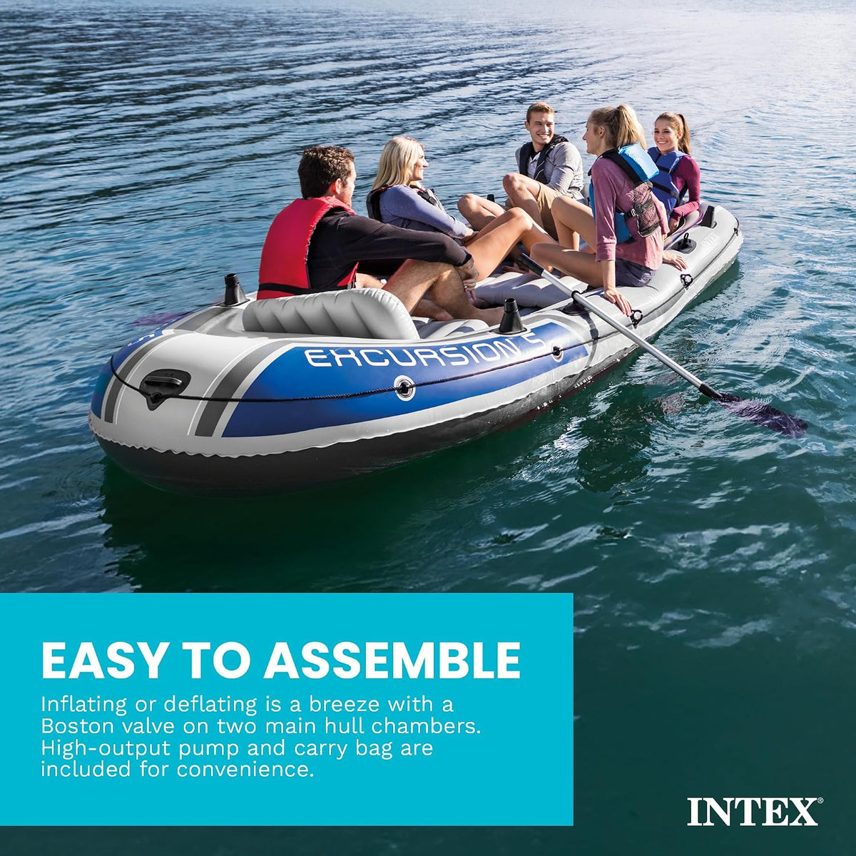 INTEX Excursion Oppustelig Båd Sæt 68325EP