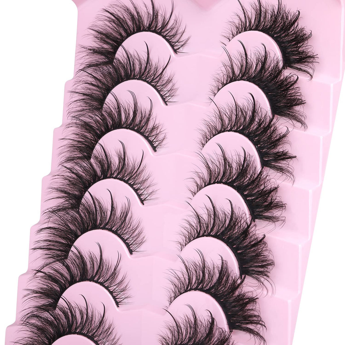 Kiromiro Wispy Faux Mink Kunstige Øjenvipper til Kvinder 20mm