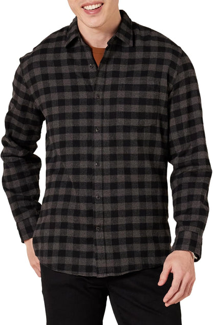 Amazon Essentials Herre Skjorte Flannel Regular F17AE25000