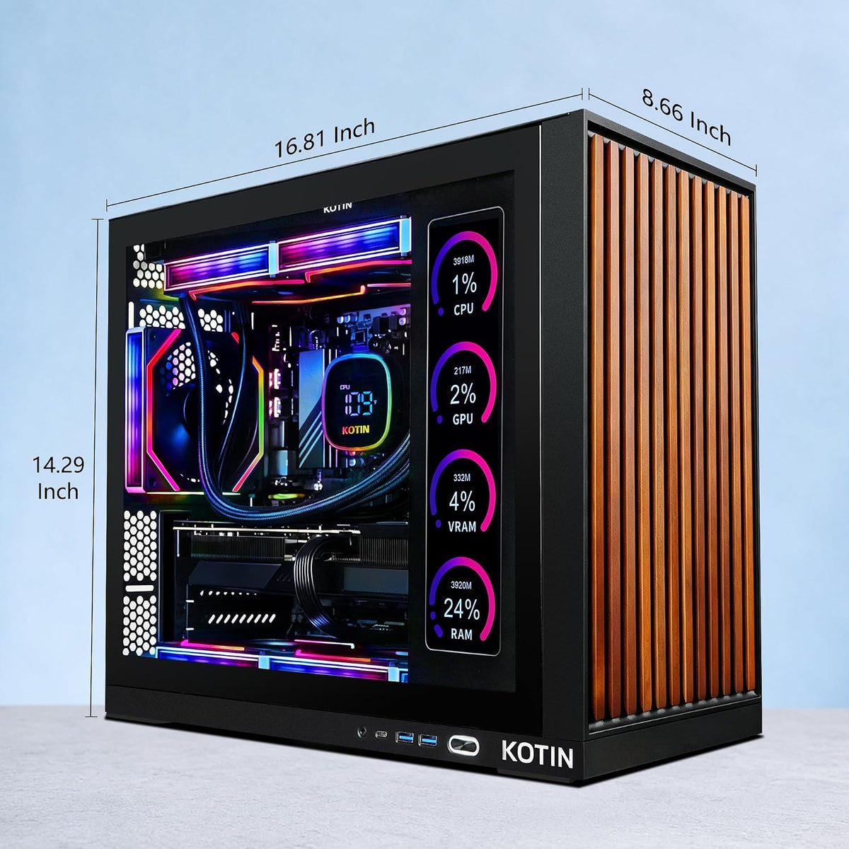 KOTIN Gaming PC Ryzen 7 9700X 1TB SSD KTG60BA797X3250712G
