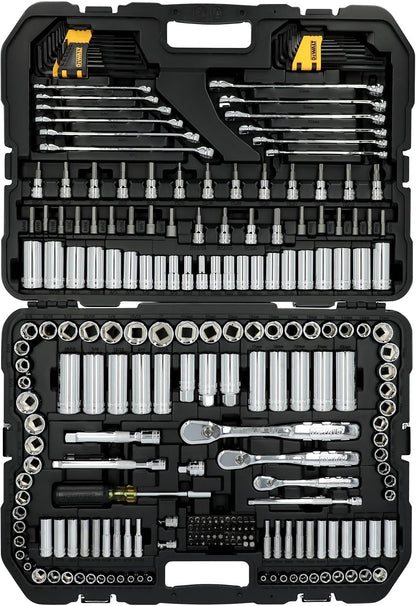 DEWALT Mekanikersæt Skraldenøgler Og Toppe 1/4" 3/8" 1/2" DWMT81535