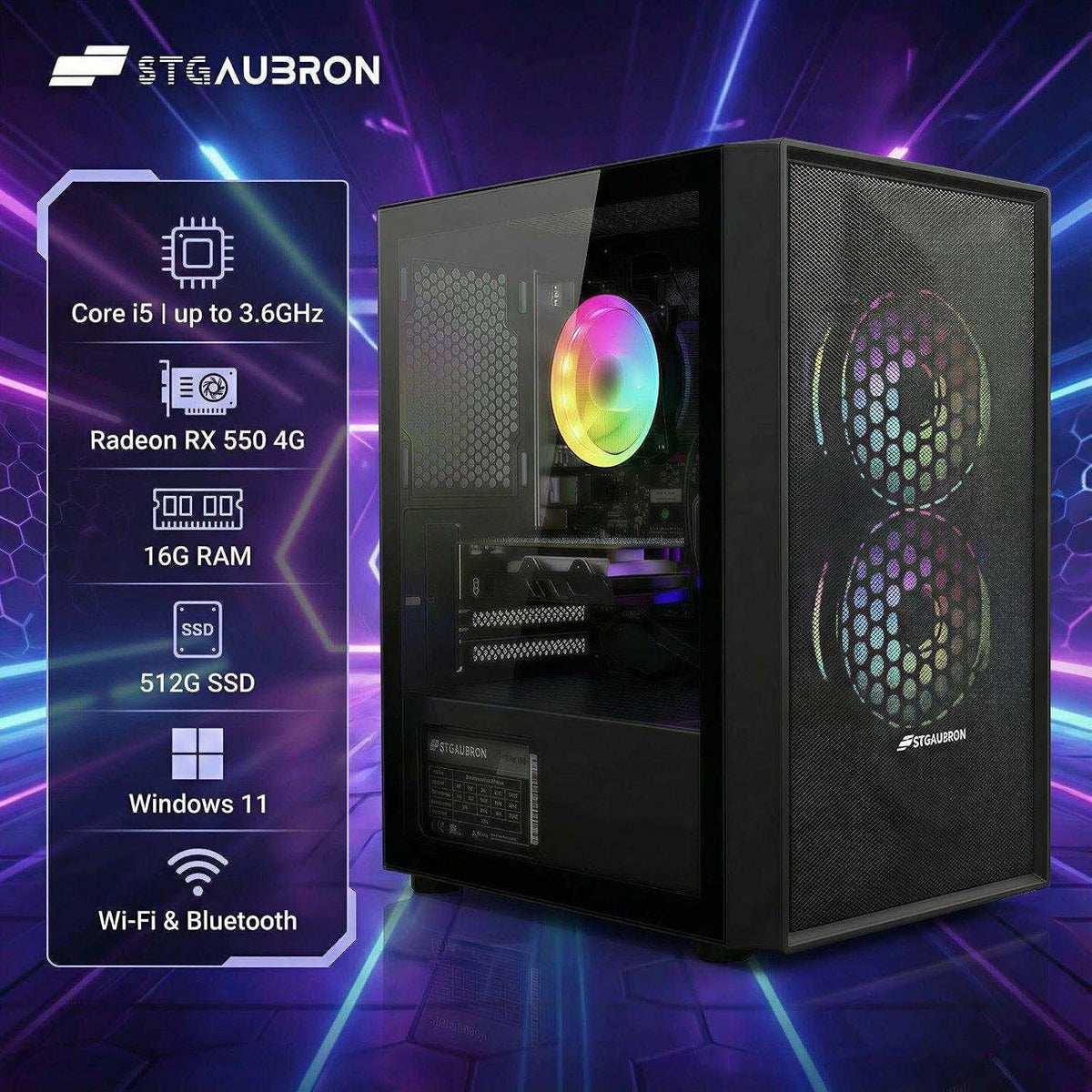 STGAubron Gaming PC Intel Core i5