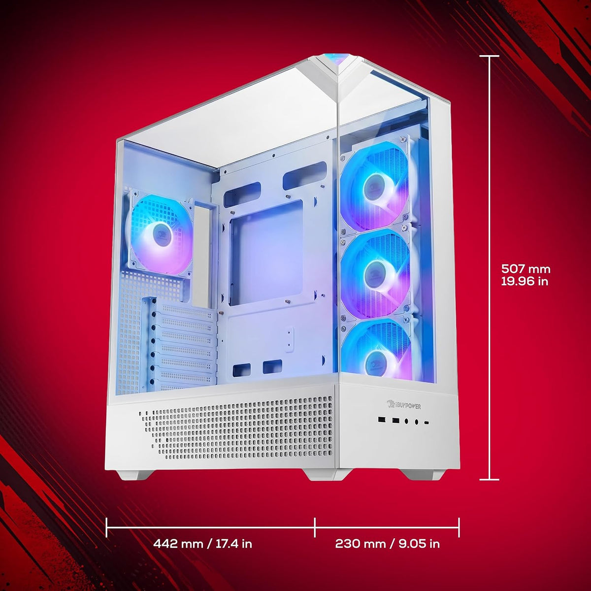 iBUYPOWER Element Gaming PC Ryzen 9 7900X RTX 5070 EWA9N5702