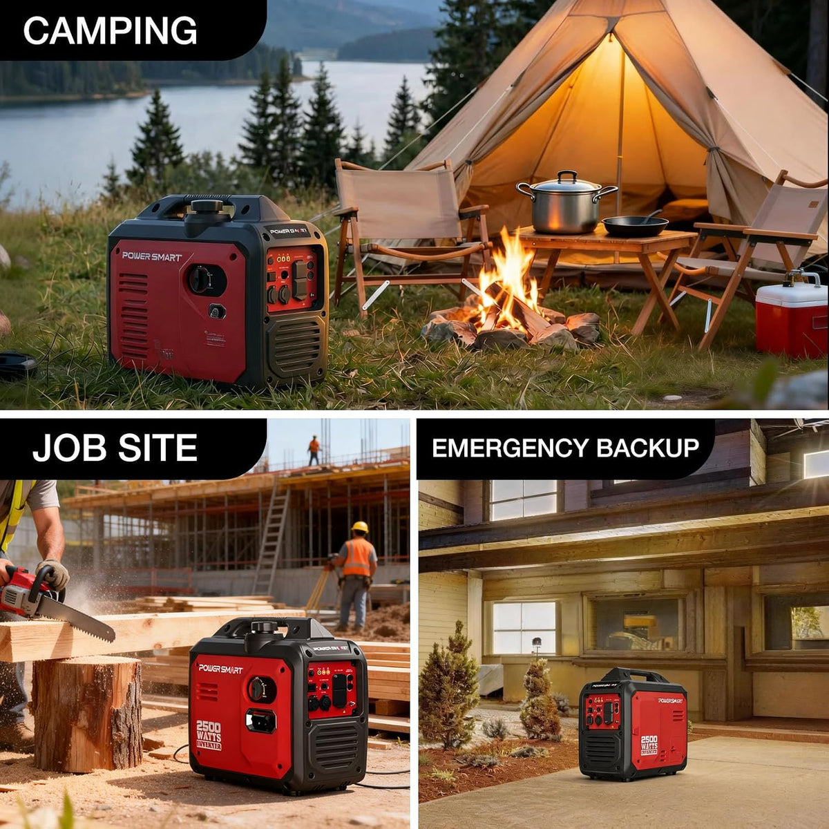 PowerSmart Bærbar Inverter Generator til Camping HB5020