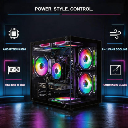 Gaming PC AMD Ryzen 5 5500 RTX 3060 Ti