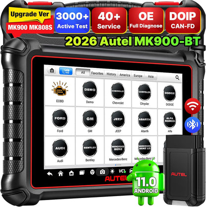 Autel MaxiCOM MK900BT OBD2 Fejlkodelæser Scanner Værktøj