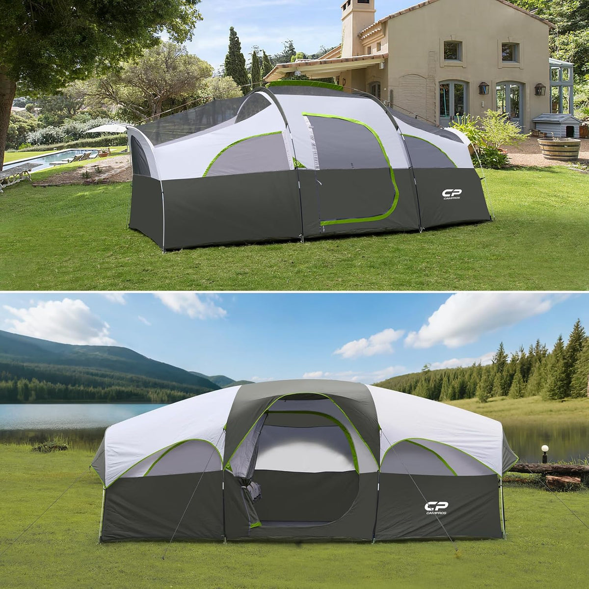 CAMPROS CP Camping Telt 8 Personer CP-140972