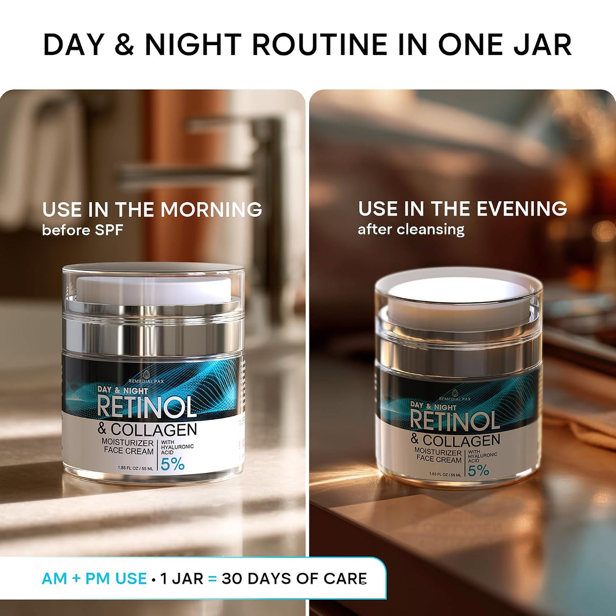REMEDIAL PURITY Retinol Collagen Ansigtscreme til Kvinder & Mænd RT11235