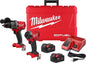 Milwaukee M18 FUEL Boremaskine og Slagskruetrækker Sæt 3697-22