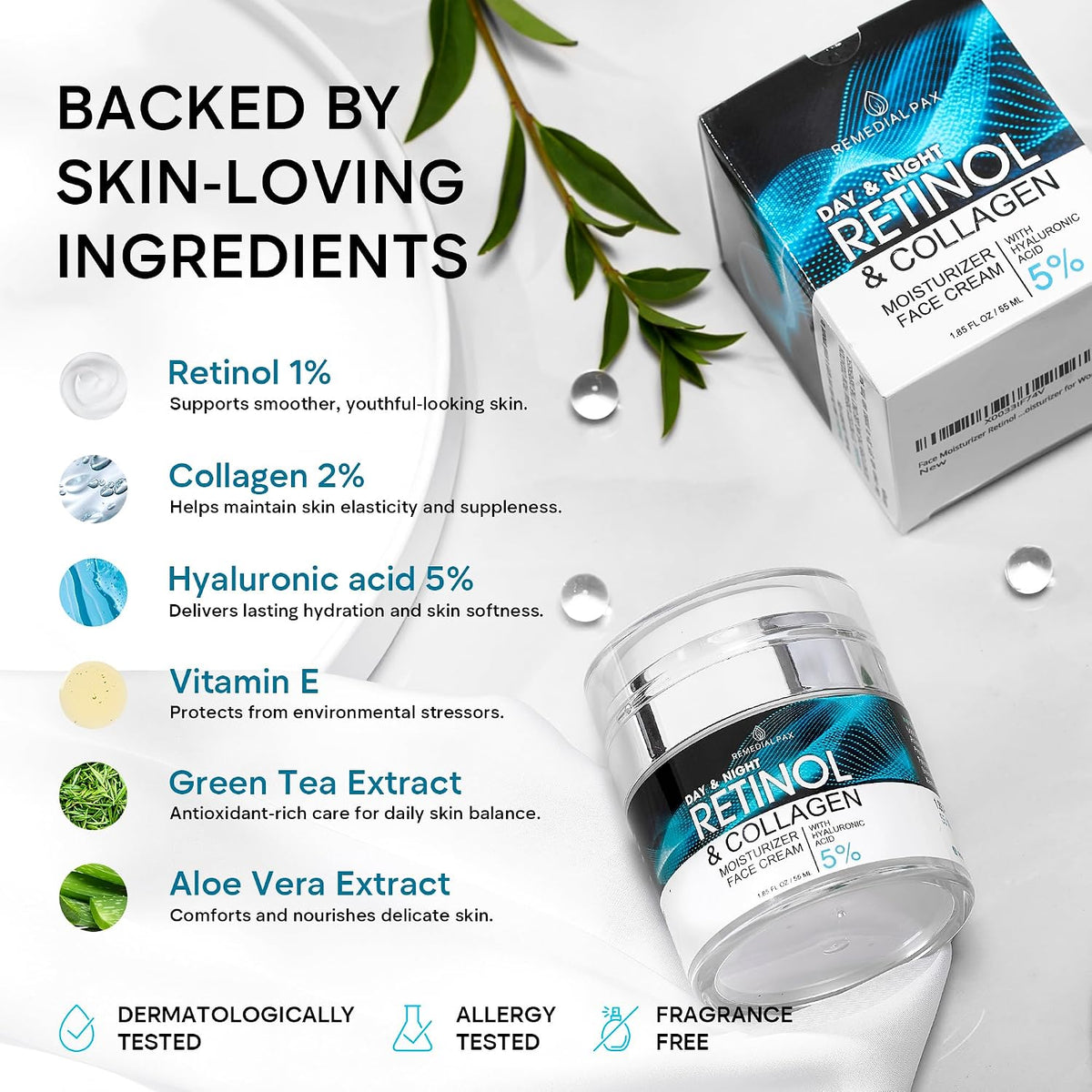 REMEDIAL PURITY Retinol Collagen Ansigtscreme til Kvinder & Mænd RT11235
