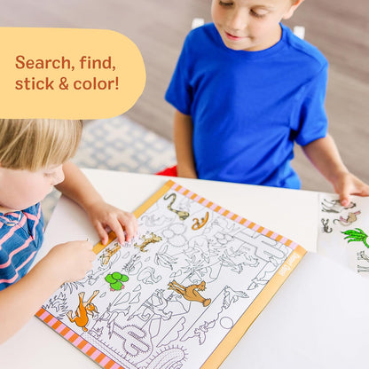 Melissa & Doug Find & Sæt Klistermærkebog Dyr 30152