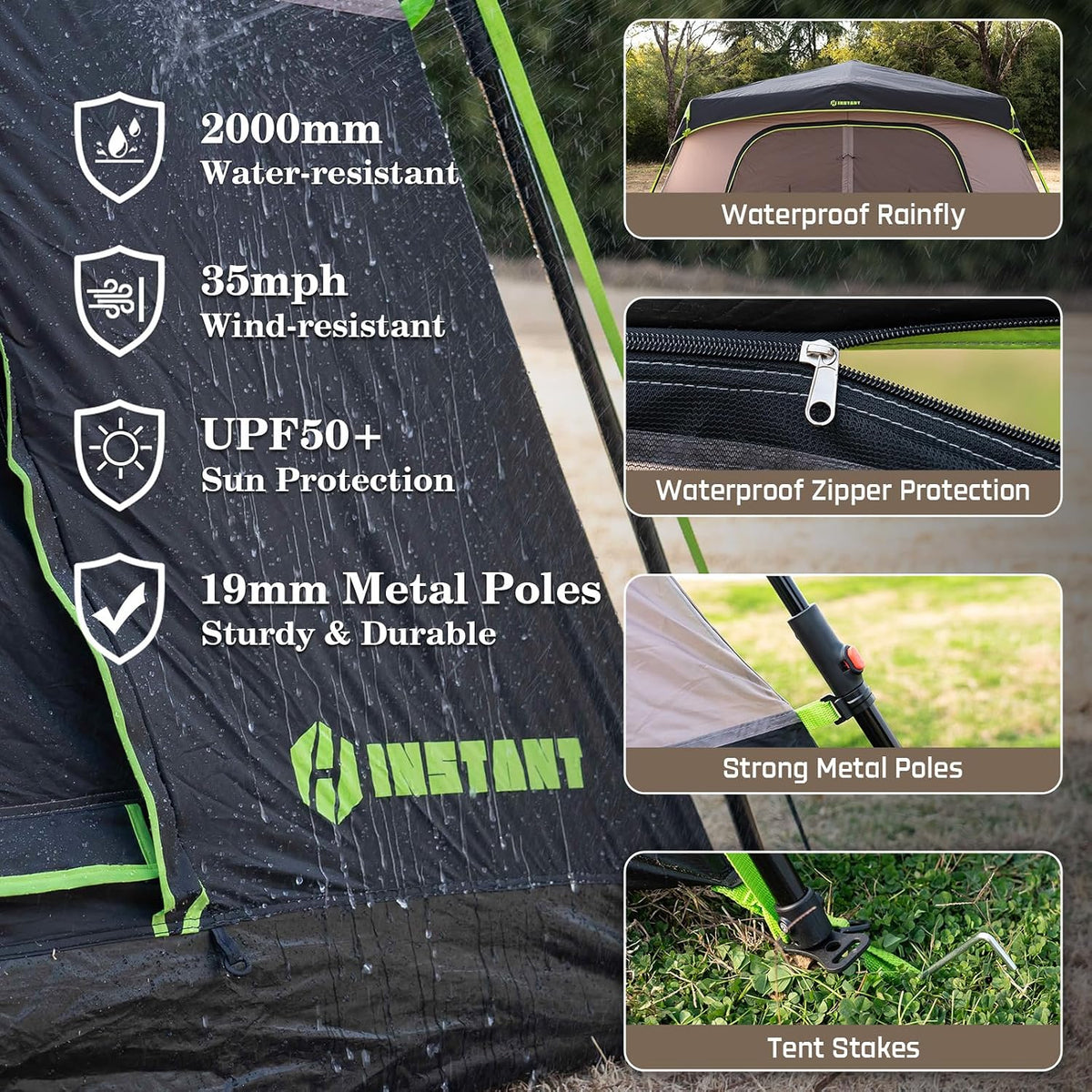 HINSTANT Camping Telt HTS-P8 NEW