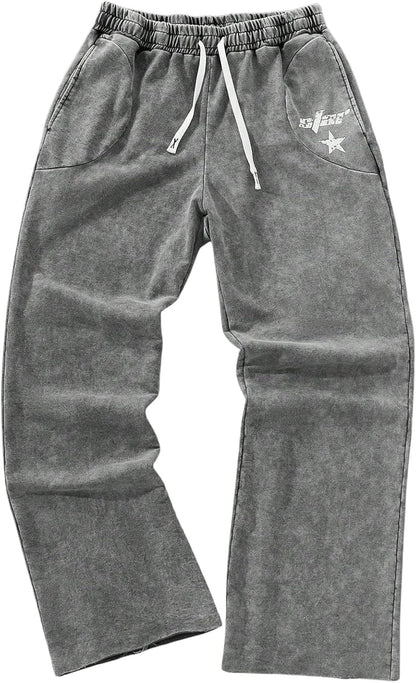 SOLY HUX Herre Træningsbukser Y2K Baggy Casual