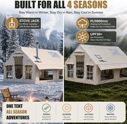 BravArrk Oppusteligt Camping Telt 8 Personer BK01010107