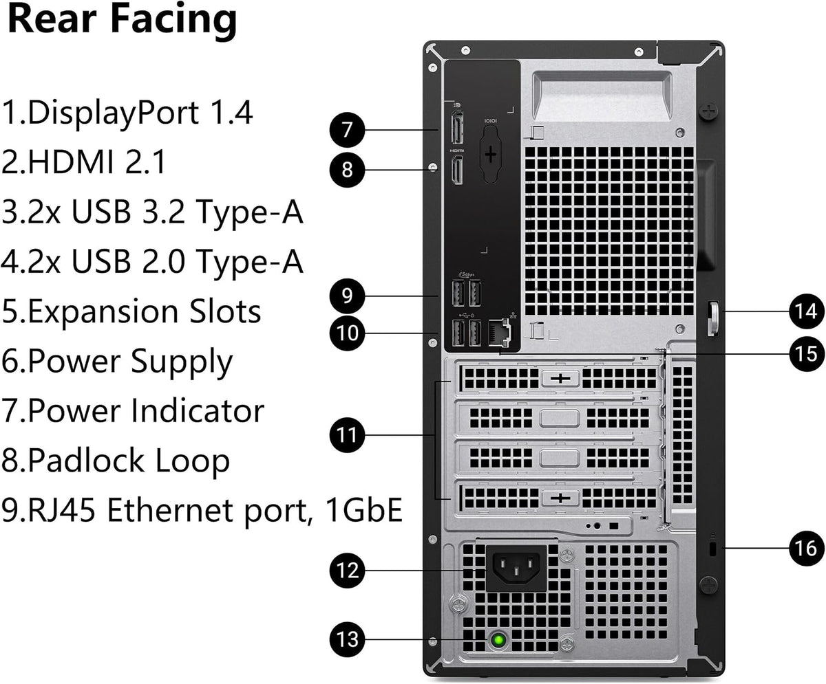 Dell Pro Tower Stationær PC Intel Core i3 ECT1250