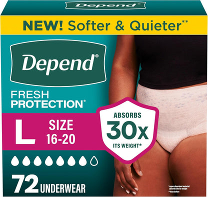 Depend Fresh Protection Inkontinensunderbukser til Kvinder
