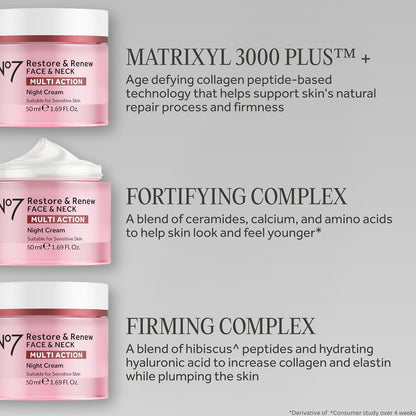 No7 Restore & Renew Sculpting Natcreme 50ml