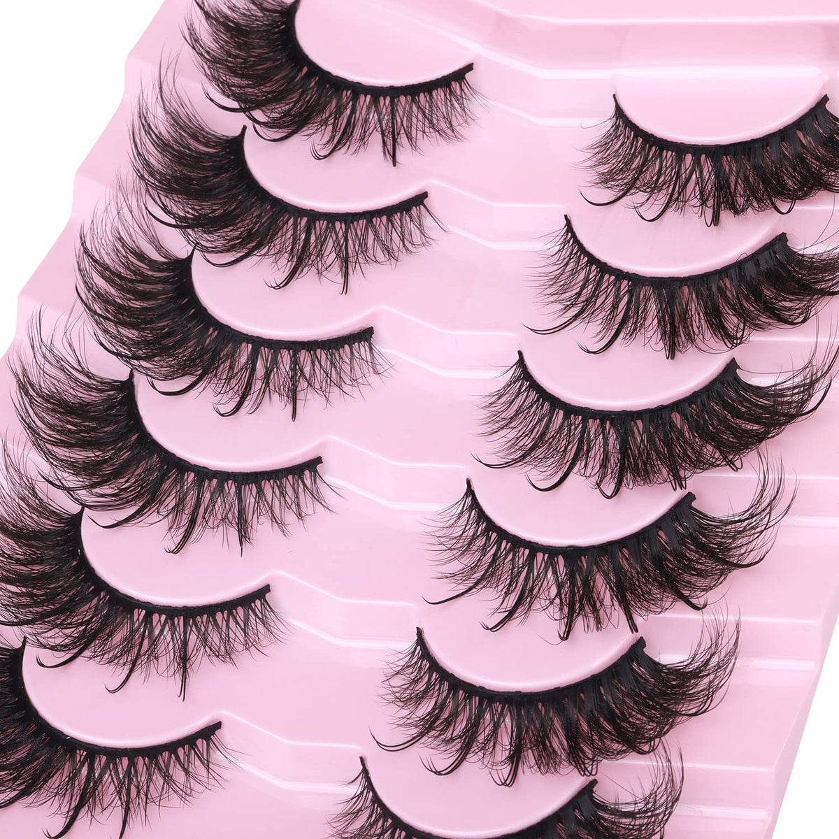 Kiromiro Wispy Faux Mink Kunstige Øjenvipper til Kvinder 20mm