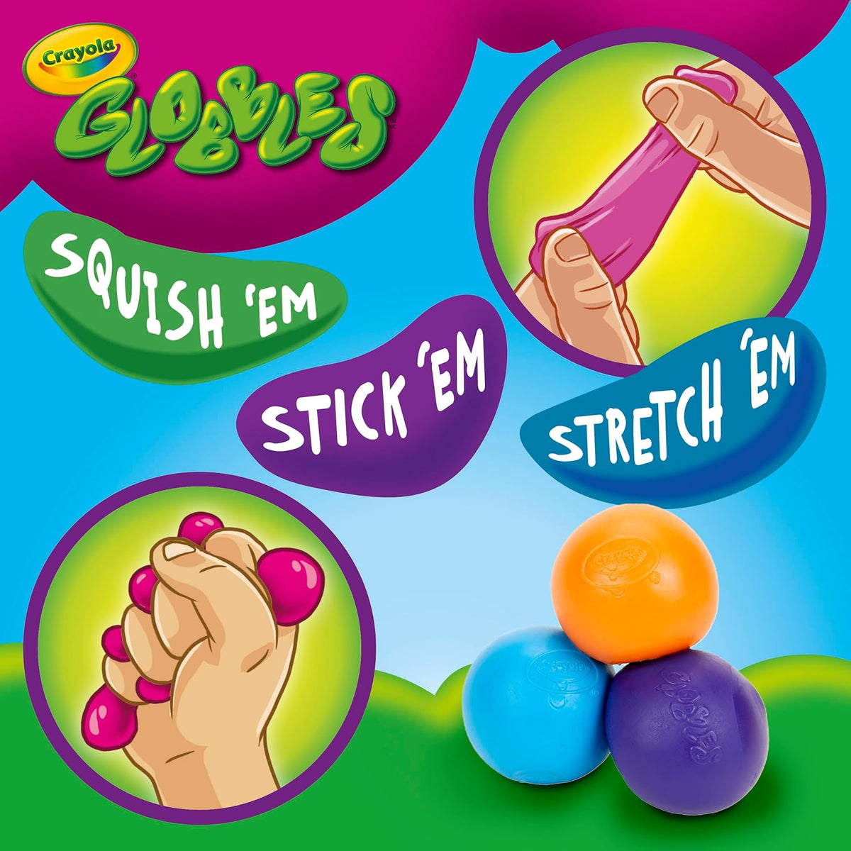 Crayola Globbles Fidget Legetøj 6-Pak 74-7294