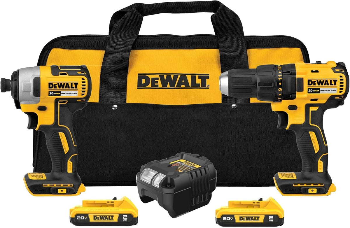 DEWALT Boremaskine Og Slagskruetrækker Sæt 20V MAX DCK277D2