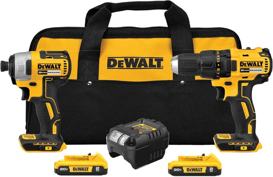 DEWALT Boremaskine Og Slagskruetrækker Sæt 20V MAX DCK277D2