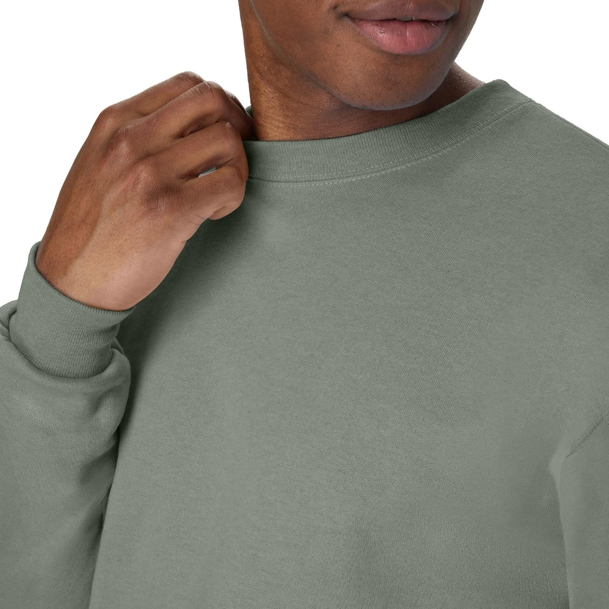 Hanes Herre Sweatshirt EcoSmart Fleece Crewneck AMZ9
