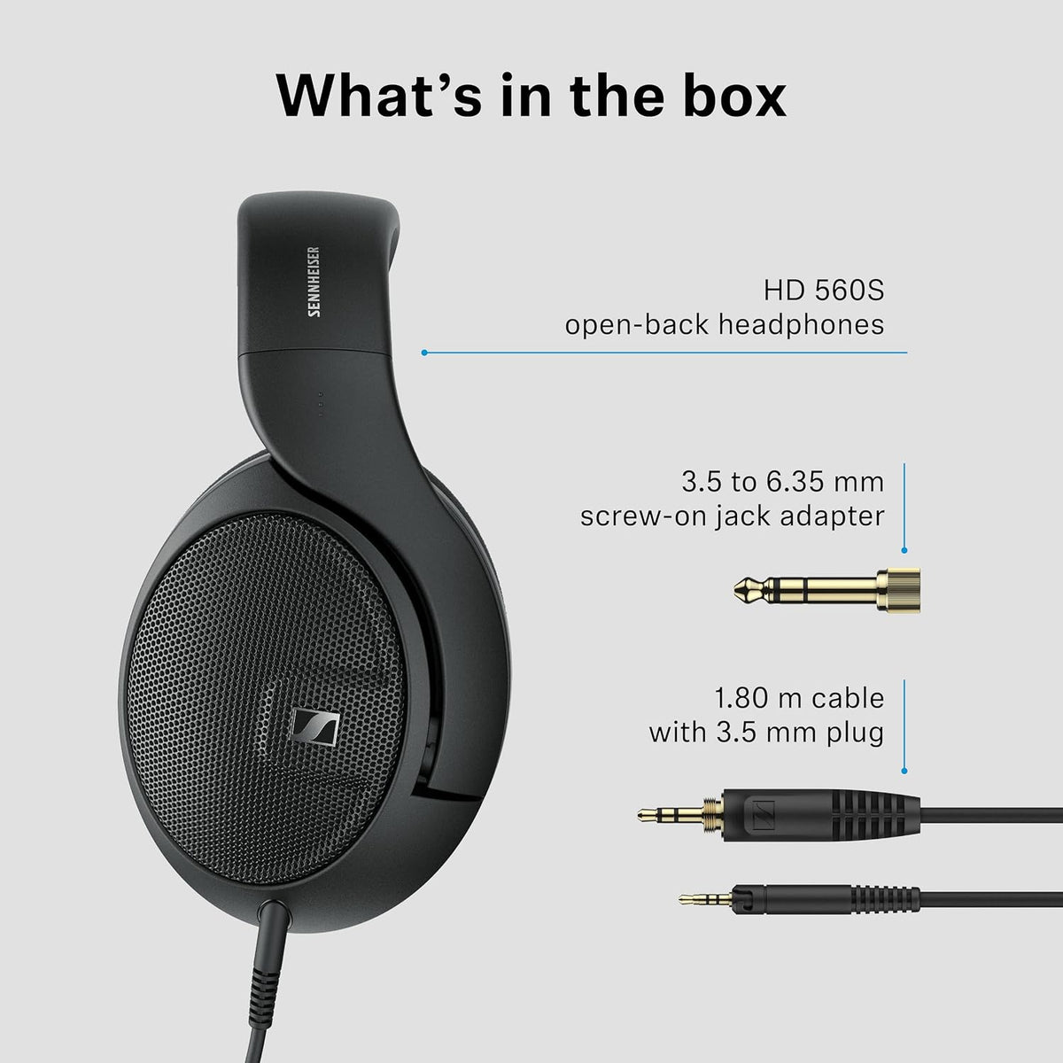 Sennheiser HD 560S Kablede Over-Ear Hovedtelefoner HD 560S