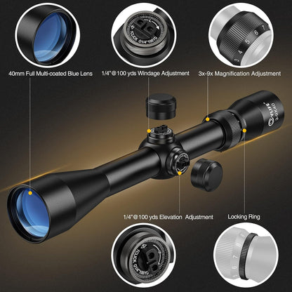 CVLIFE Kikkertsigte 3-9x40mm RR-40-RE-FL