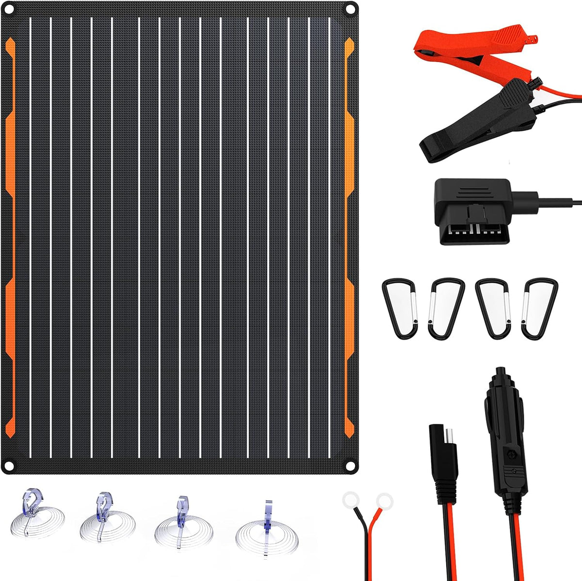 FlexSolar Solcelle Batterioplader Sæt YL-20W-TC