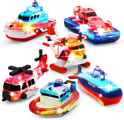 Tub Works Ocean Rescue Badekøretøjer 6-Pakke LGUPBT-OCER
