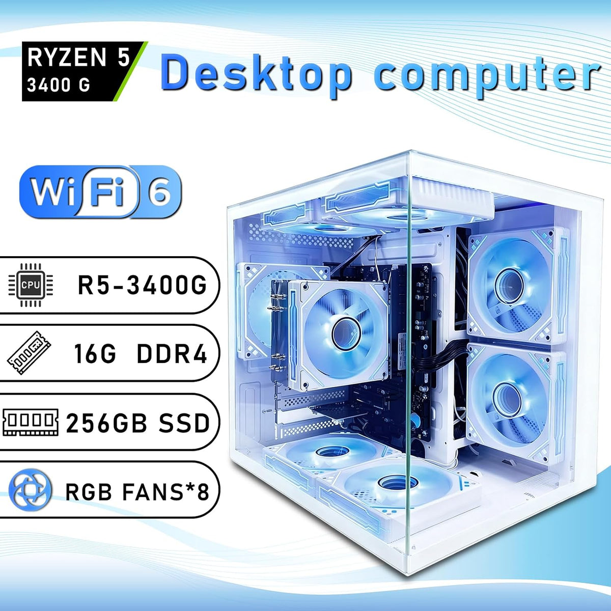 SUEVERY SUV9W1-SUV9W9 Stationær PC AMD Ryzen 5