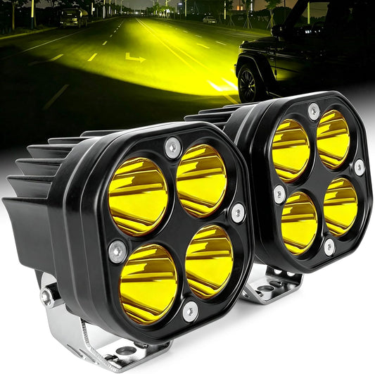 SUFEMOTEC LED Pods Arbejdslygter 7.6 cm 2 Stk. 40W