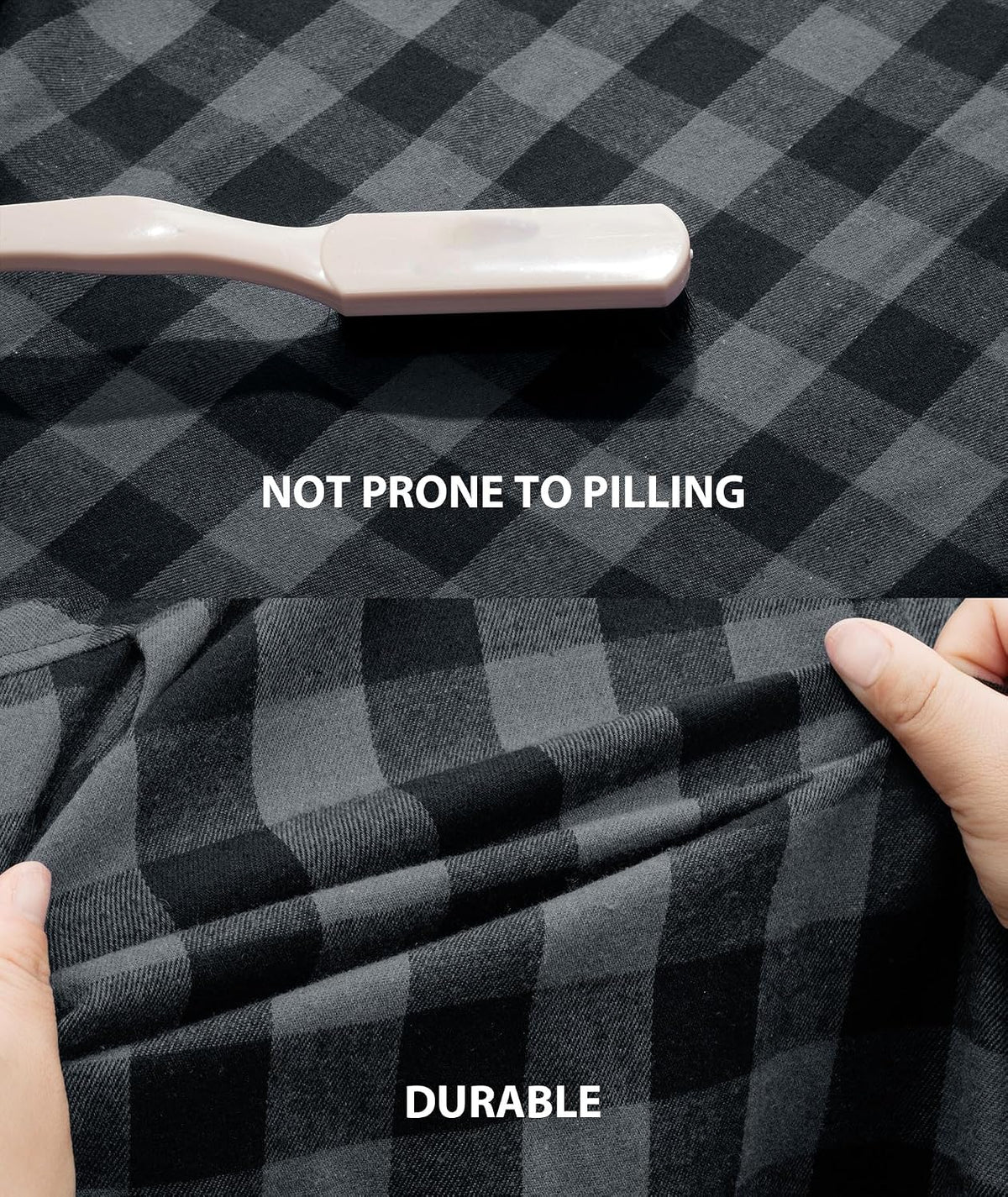 ZITY Herre Skjorte Flannel Hoodie Langærmet 3-Pak
