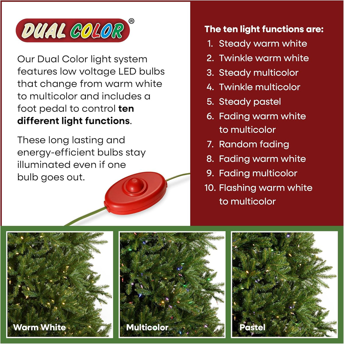 National Tree Company Dunhill Fir Kunstigt Juletræ Med Lys